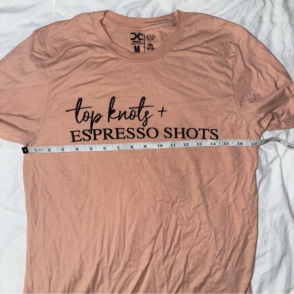 CC Apparel | Tops Knots & Espresso Shots Dusty Rose Pink Short Sleeved Tee Shirt - Picture 8 of 10